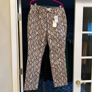 Good American NWT faux lizard pants